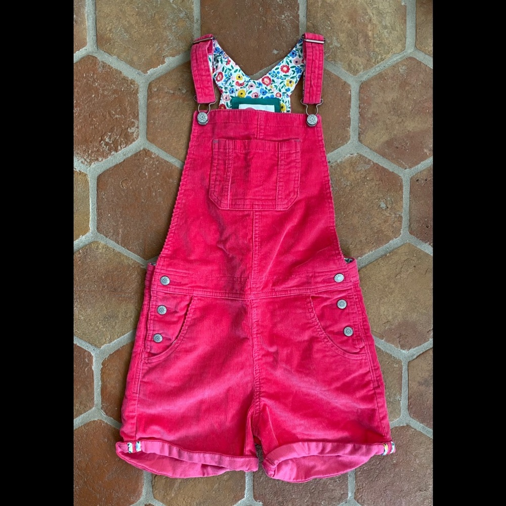 Adorable Corduroy Overall Shorts